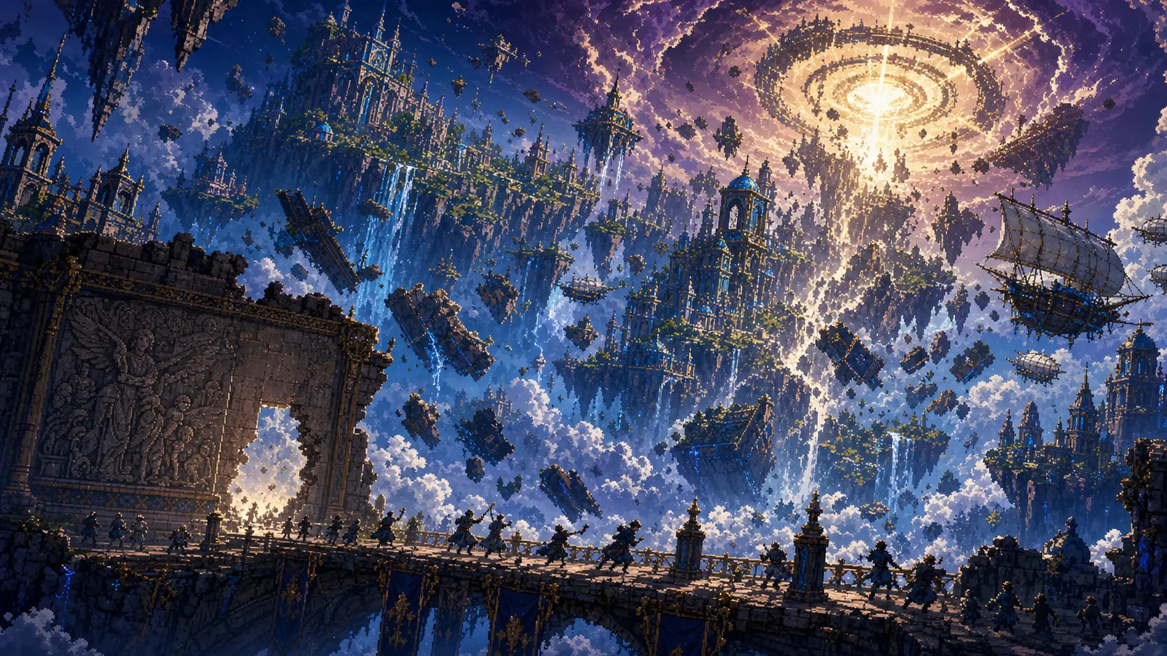 The Sundering fractures Aetheria into floating continents