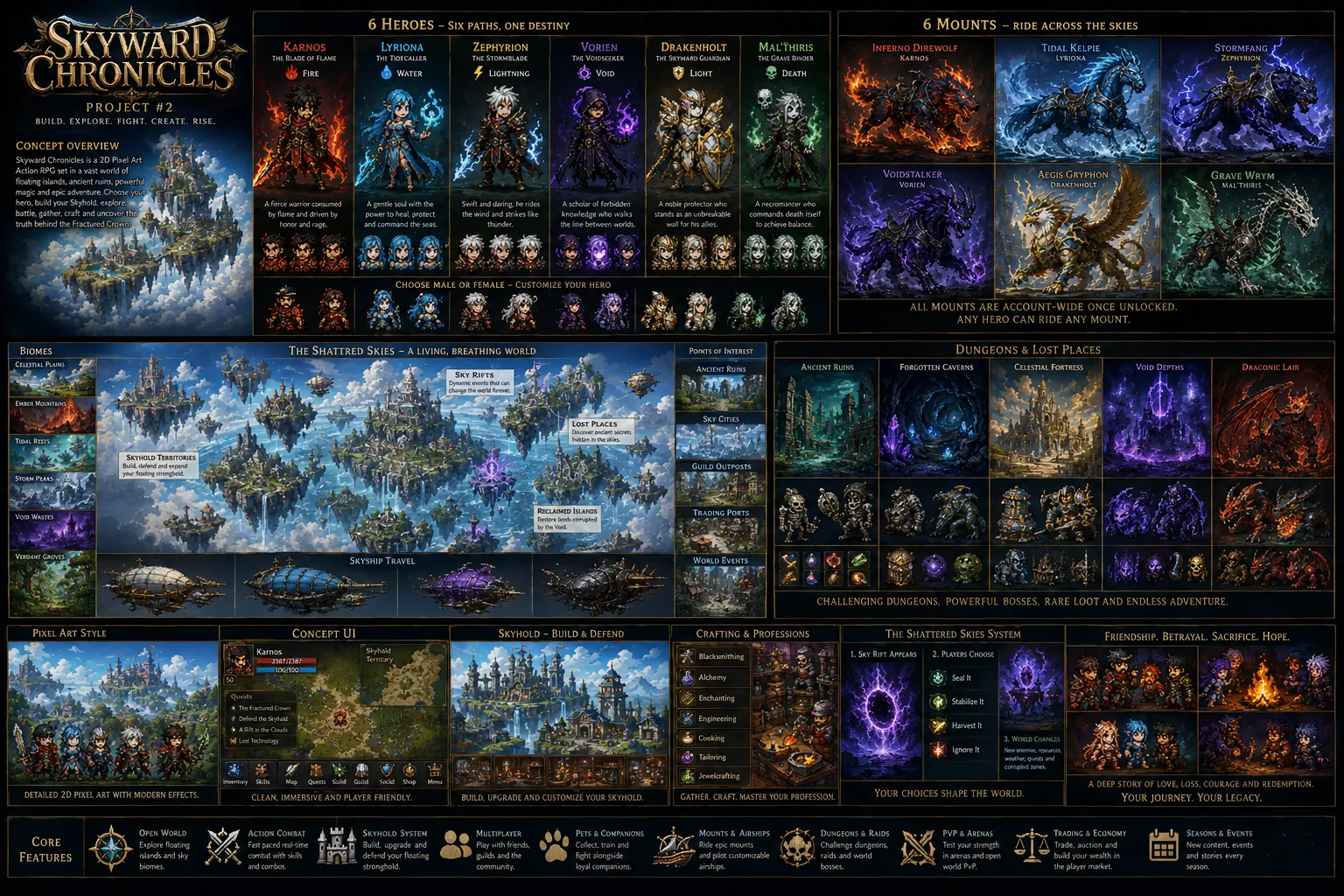Skyward Chronicles master vision board
